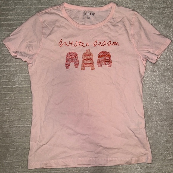 J. Crew Pink Tee - Picture 1 of 5